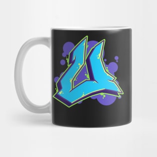 Letter U - Graffiti Street Art Style Mug